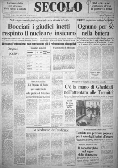 martedì 10 novembre 1987