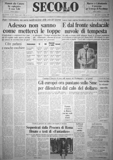 mercoledì 11 novembre 1987