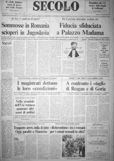 domenica 22 novembre 1987