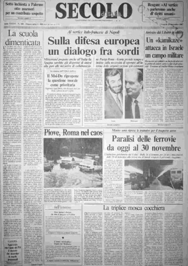 venerdì 27 novembre 1987