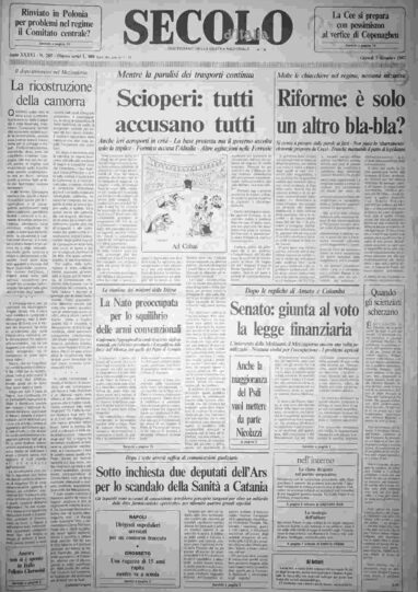 giovedì 3 dicembre 1987