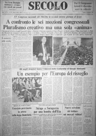 sabato 12 dicembre 1987