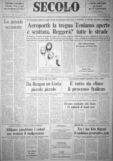 giovedì 17 dicembre 1987