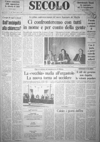 venerdì 18 dicembre 1987