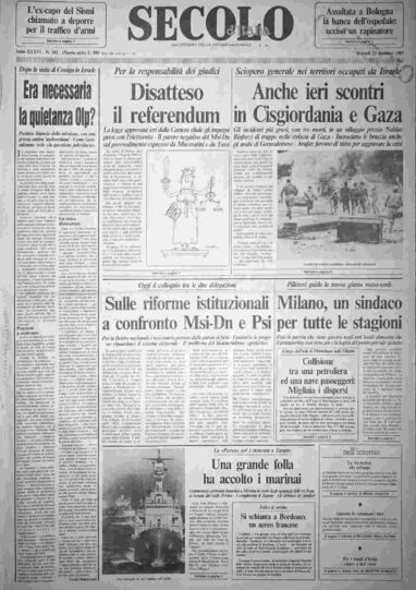 martedì 22 dicembre 1987