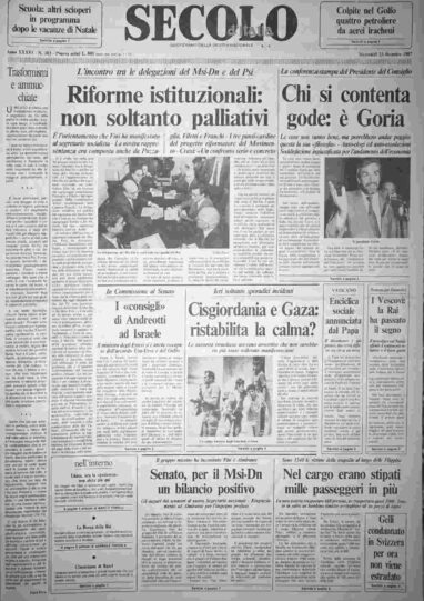 mercoledì 23 dicembre 1987