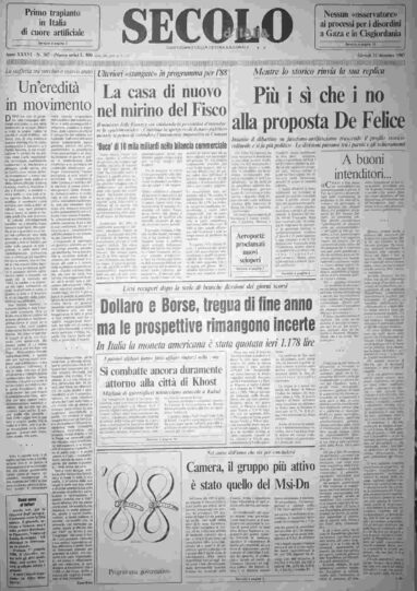 giovedì 31 dicembre 1987