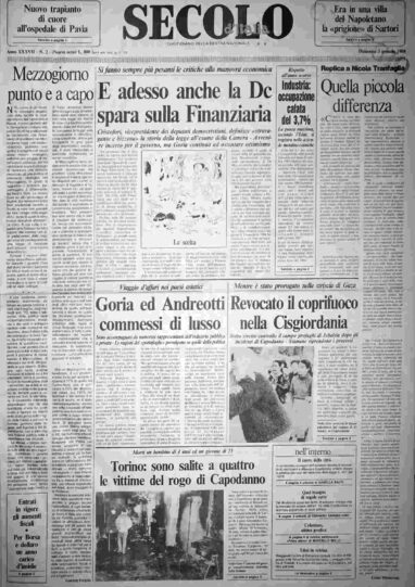 domenica 3 gennaio 1988