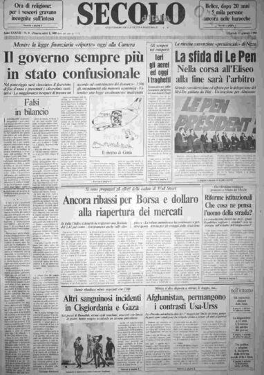 martedì 12 gennaio 1988