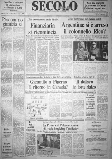 martedì 19 gennaio 1988