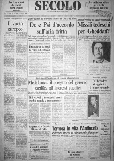 mercoledì 20 gennaio 1988
