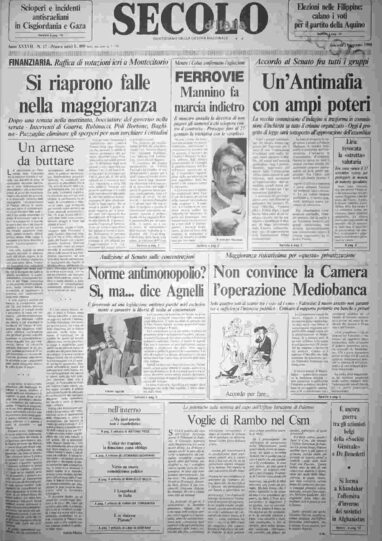 giovedì 21 gennaio 1988