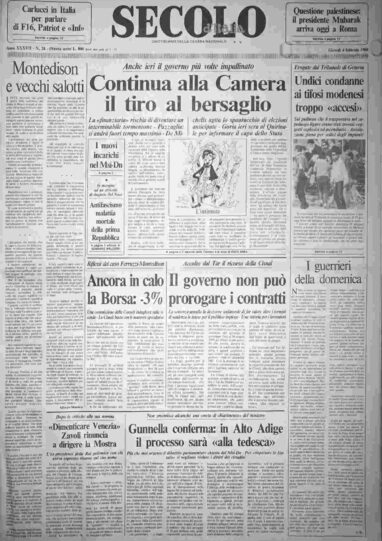 giovedì 4 febbraio 1988