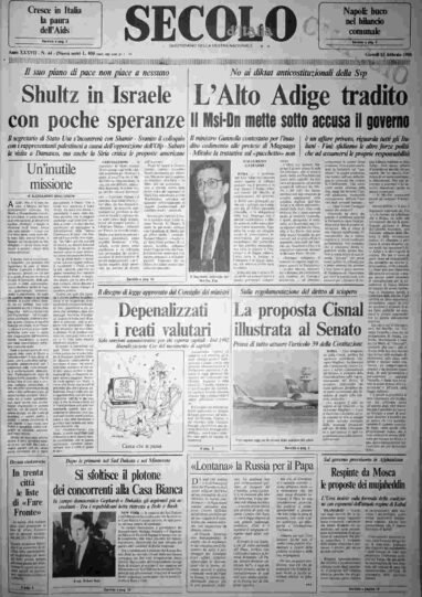 giovedì 25 febbraio 1988