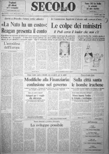 giovedì 3 marzo 1988