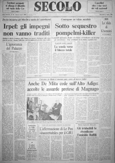 mercoledì 27 aprile 1988