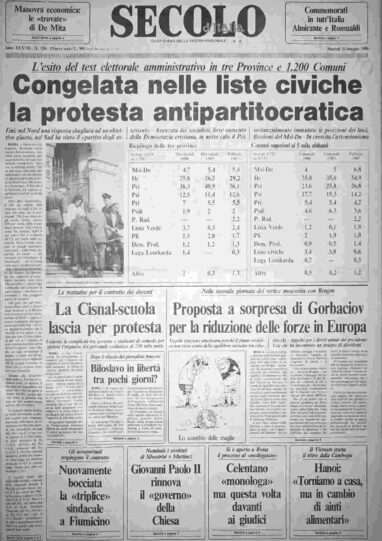 martedì 31 maggio 1988