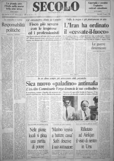mercoledì 10 agosto 1988