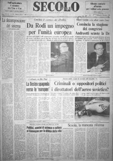 domenica 4 dicembre 1988