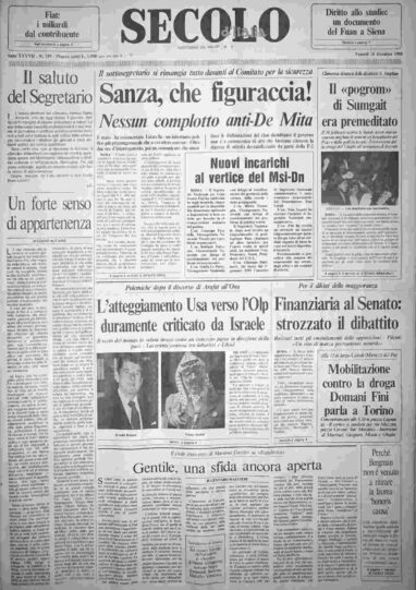 venerdì 16 dicembre 1988