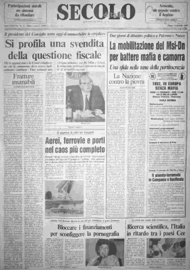 sabato 14 gennaio 1989