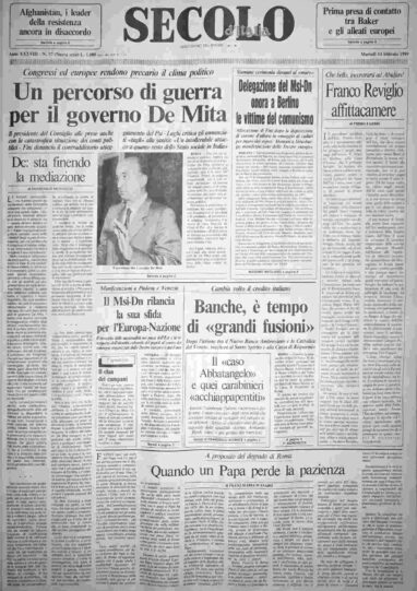 martedì 14 febbraio 1989