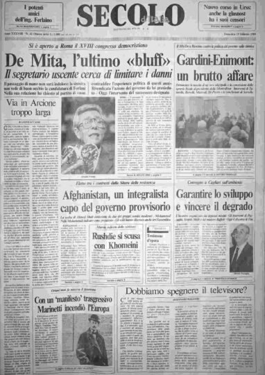 domenica 19 febbraio 1989