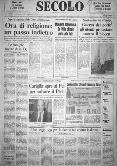 venerdì 10 marzo 1989