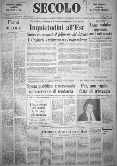 venerdì 17 marzo 1989