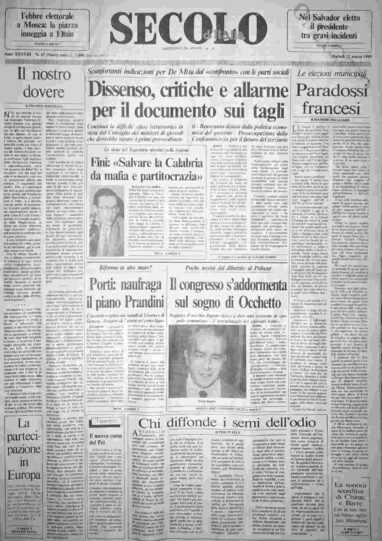 martedì 21 marzo 1989
