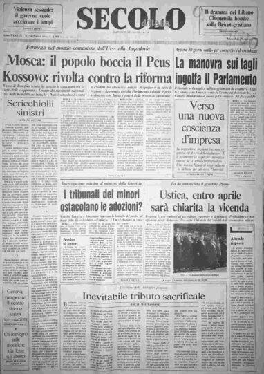 mercoledì 29 marzo 1989