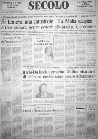 domenica 9 aprile 1989