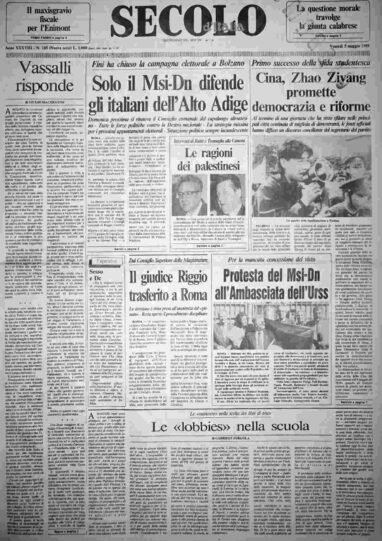 venerdì 5 maggio 1989