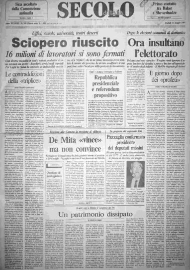 giovedì 11 maggio 1989