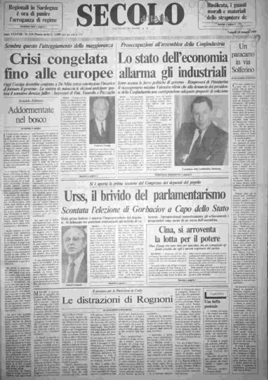venerdì 26 maggio 1989