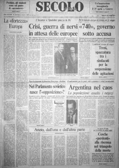domenica 28 maggio 1989