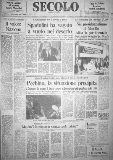 domenica 4 giugno 1989