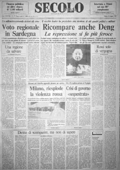 sabato 10 giugno 1989