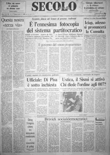 venerdì 28 luglio 1989