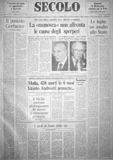 giovedì 10 agosto 1989