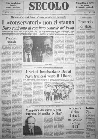 domenica 20 agosto 1989