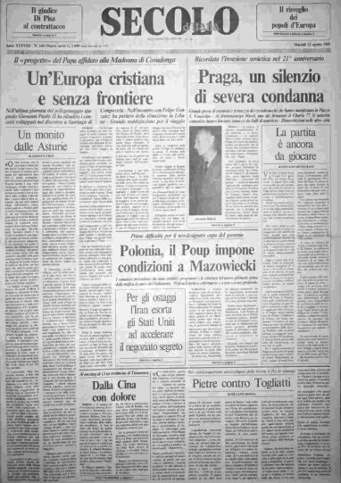 martedì 22 agosto 1989