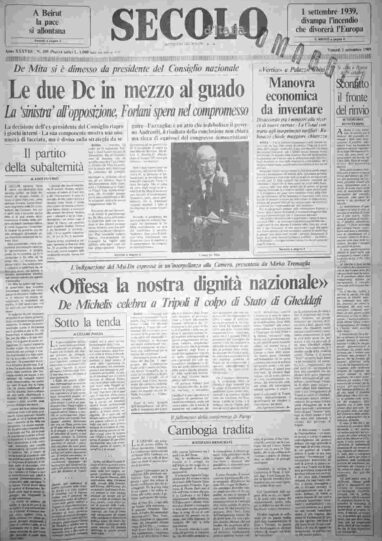 venerdì 1 settembre 1989