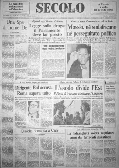 giovedì 14 settembre 1989