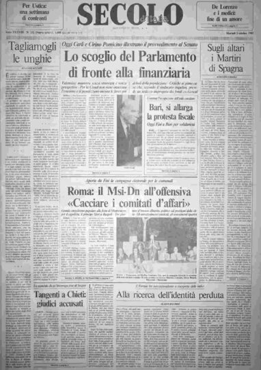 martedì 3 ottobre 1989