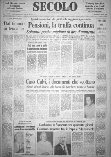 domenica 22 ottobre 1989