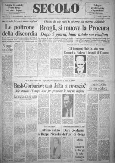 venerdì 3 novembre 1989