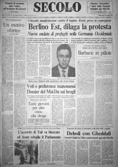 domenica 5 novembre 1989