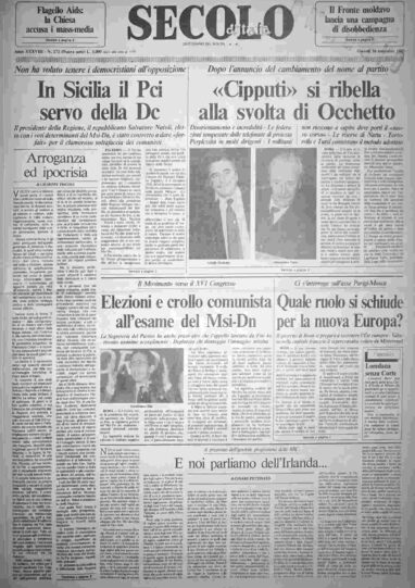 giovedì 16 novembre 1989