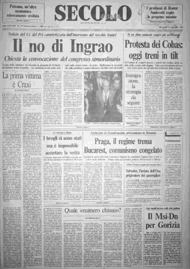 mercoledì 22 novembre 1989